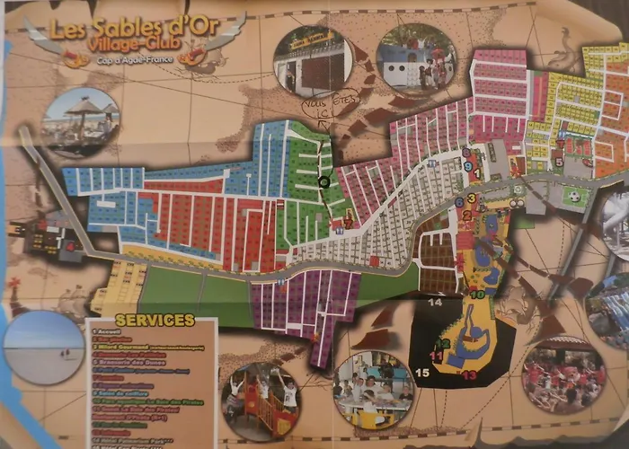 キャンプ場 Mobilhome Dans Les Sables D'or アグド